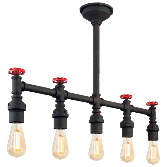 Firstlight 7637RBK Factory W/Lgt 5x40W