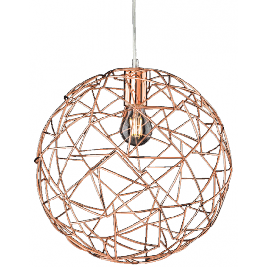 Firstlight 7638CP Praga Pend E27 40W Cu