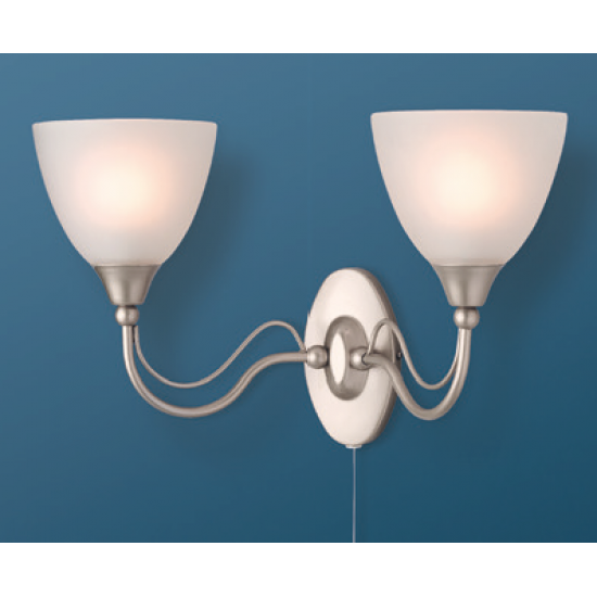 Firstlight 8037SS Wall Light E14 2x60W