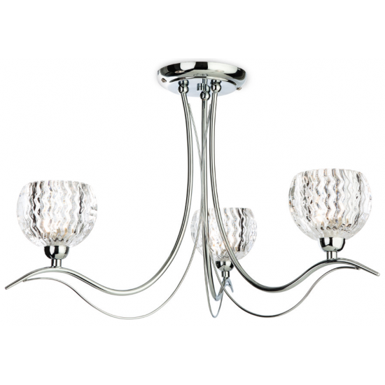 Firstlight 8619CH Luminaire & G9 3x33W