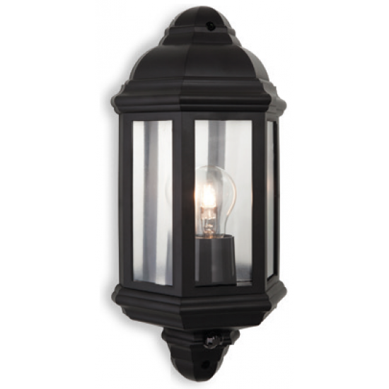 Firstlight Park Half Lantern PIR Black