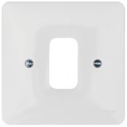 1G White Moulded Plate