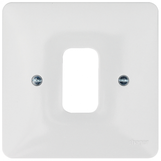 1G White Moulded Plate