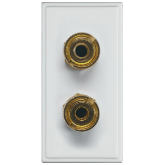 Speaker Terminal Posts Euromodule White