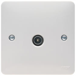 Single Co-ax TV Socket Outlet Male