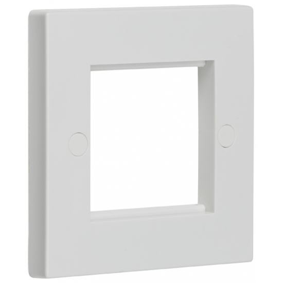 ML 2G modular faceplate suitable for mounting 2 x