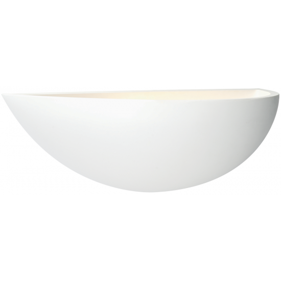 Mini crescent 1lt wall 40W - white plaster