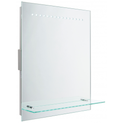 Omega shaver mirror IP44 1W SW wall - mirrored gla