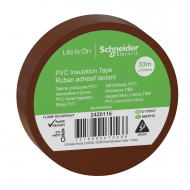 Schneider PVC Tape 19mm x 33m Brown