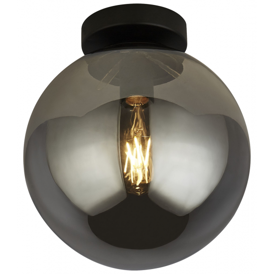 AMSTERDAM 1LT FLUSH , SMOKED GLASS, BLACK