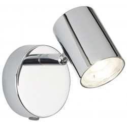 1 LIGHT CYLINDER HEAD SPOT WALL BRACKET, CHROME