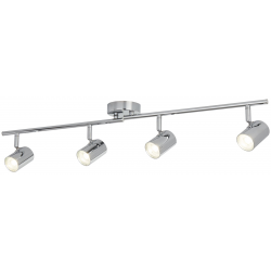 4 LIGHT CYLINDER HEAD SPOT BAR, CHROME
