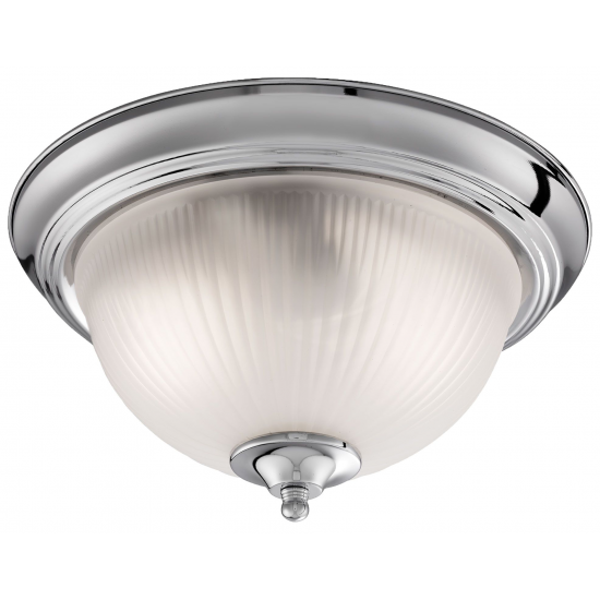 American Diner Flush - Satin Silver & Acid Glass
