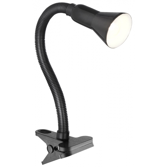 Desk Partners Flex Clip Task Lamp - Black Metal
