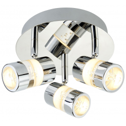 Bubbles  3Lt Round Spotlight - Chrome Metal & Bubb