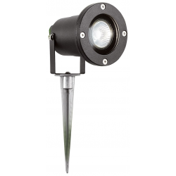 Spikey Outdoor Spotlight - Black Metal & Polycarbo