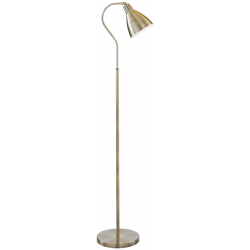 Adjustable Floor Lamp, Antique Brass