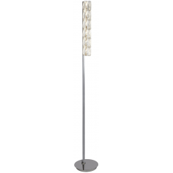 Remy LED Floor Lamp - Chrome & Clear Crystal Trim