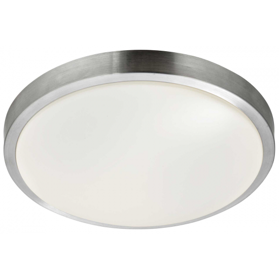 Zurich LED Flush  -  Aluminium & Acrylic Shade, IP