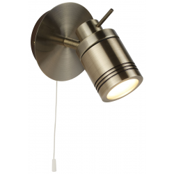 Samson Spotlight Wall Light - Antique Brass Metal