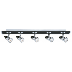 Comet 5Lt Bar Spotlight - Matt Black & Polished Ch