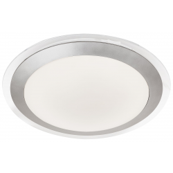 Chester LED Bathroom Flush  -  Acrylic & Silver Me