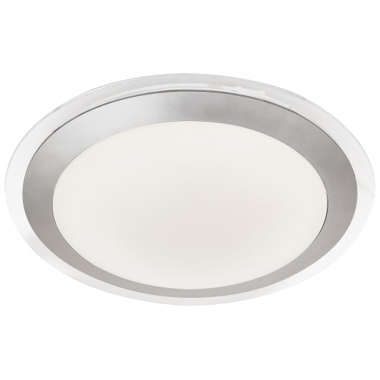 Chester LED Bathroom Flush  -  Acrylic & Silver Me