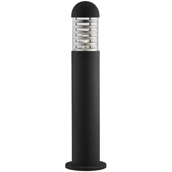 Bronx Outdoor Post- Black Metal & Polycarbonate