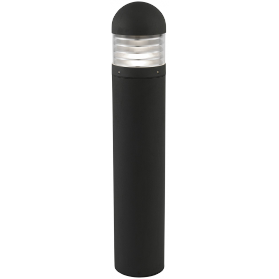 Bronx Outdoor Post- Black Metal & Polycarbonate