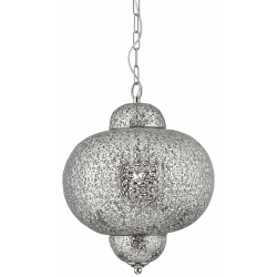 Fretwork Pendant  - Laser Cut Nickel Metal