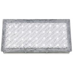 Walkover Outdoor Recessed - White Metal & Polycarb