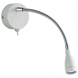 Flexy LED Adjustable Wall Light -Chrome & White Me