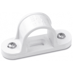 Saddles 20mm White Plastic