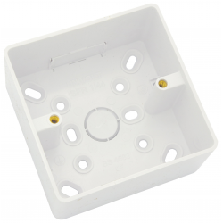 1G Surface Box Rnd Corners 2 x KO