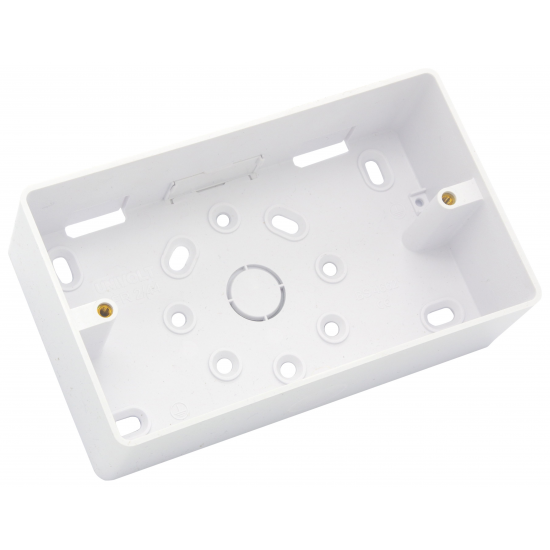 2G Surface Box Rnd Corners 2 x KO