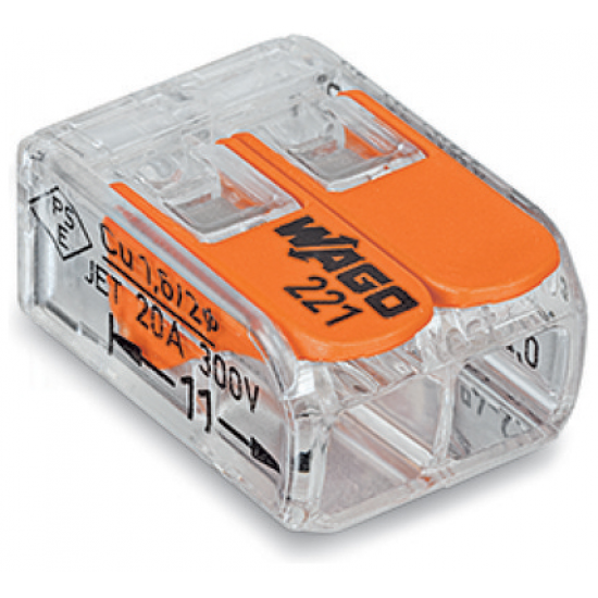 WAGO 4.0mm 2 Lever Connector