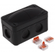 Wiska 10109900 Combi206 Adaptable Box Wiska with Wagos Black